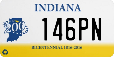 IN license plate 146PN