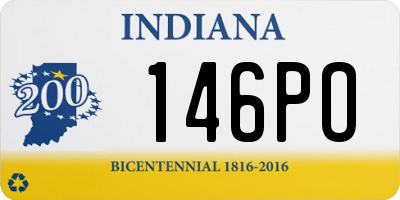 IN license plate 146PO