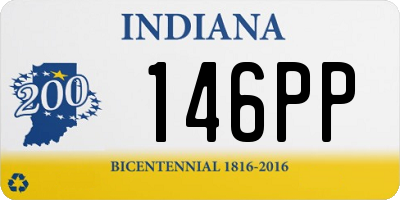 IN license plate 146PP