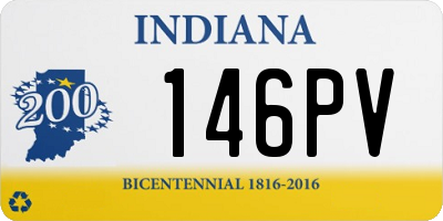 IN license plate 146PV