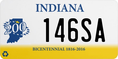 IN license plate 146SA