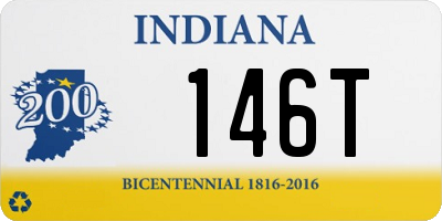 IN license plate 146T