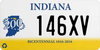 IN license plate 146XV
