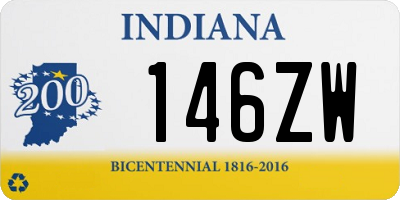 IN license plate 146ZW