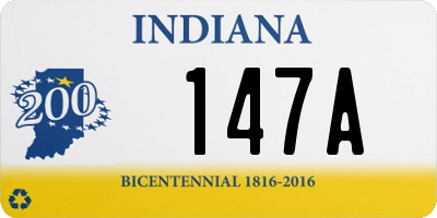 IN license plate 147A