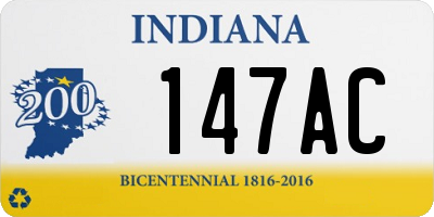 IN license plate 147AC