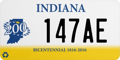 IN license plate 147AE