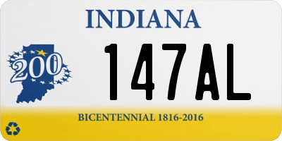 IN license plate 147AL