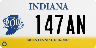 IN license plate 147AN