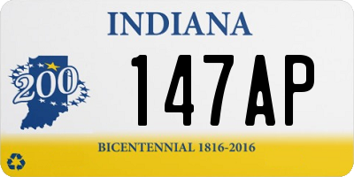 IN license plate 147AP