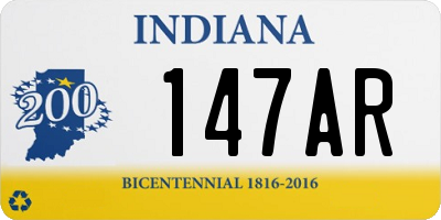 IN license plate 147AR