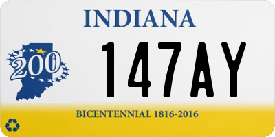 IN license plate 147AY
