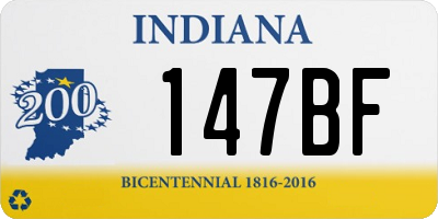 IN license plate 147BF