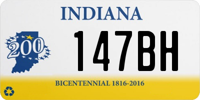 IN license plate 147BH