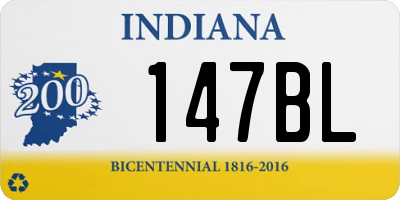 IN license plate 147BL