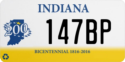 IN license plate 147BP