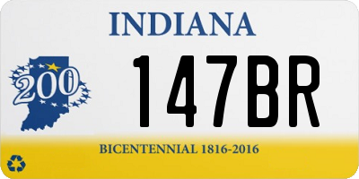 IN license plate 147BR