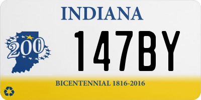 IN license plate 147BY