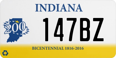 IN license plate 147BZ