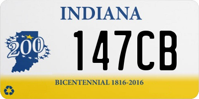 IN license plate 147CB