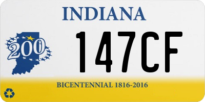 IN license plate 147CF