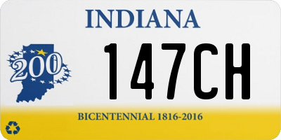 IN license plate 147CH