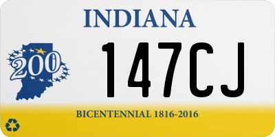 IN license plate 147CJ