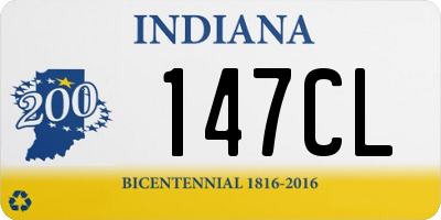 IN license plate 147CL