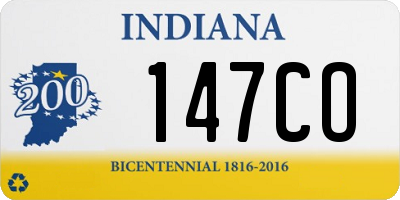 IN license plate 147CO