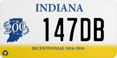 IN license plate 147DB