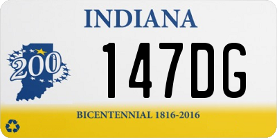 IN license plate 147DG