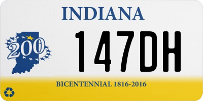 IN license plate 147DH