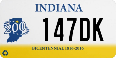 IN license plate 147DK