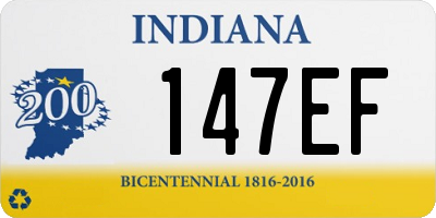 IN license plate 147EF