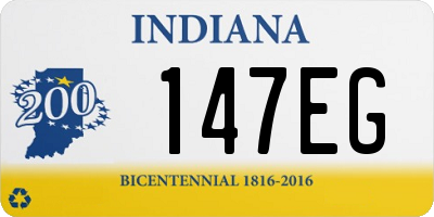 IN license plate 147EG