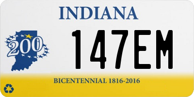 IN license plate 147EM