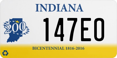 IN license plate 147EO