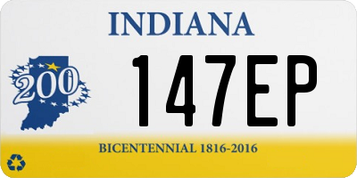 IN license plate 147EP