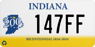 IN license plate 147FF