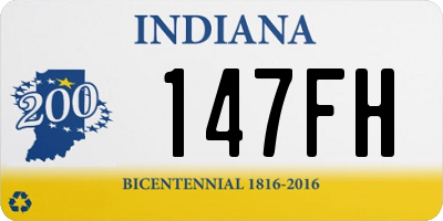 IN license plate 147FH