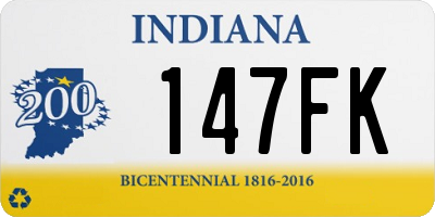 IN license plate 147FK