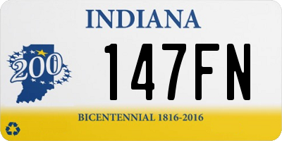 IN license plate 147FN