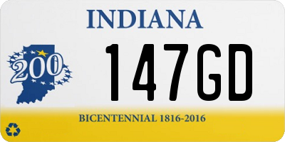 IN license plate 147GD