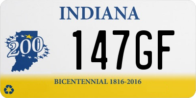 IN license plate 147GF