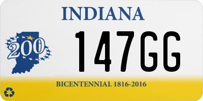 IN license plate 147GG