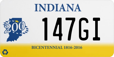 IN license plate 147GI
