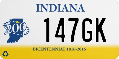 IN license plate 147GK