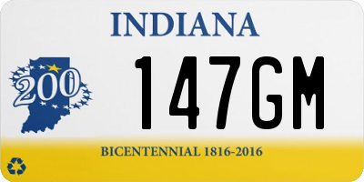 IN license plate 147GM