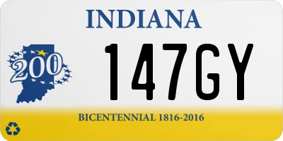 IN license plate 147GY