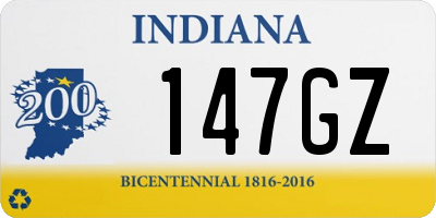 IN license plate 147GZ